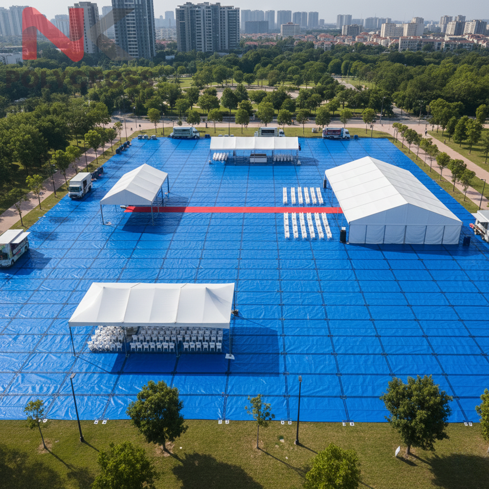 Outdoor Flooring Sheet - Color: Blue