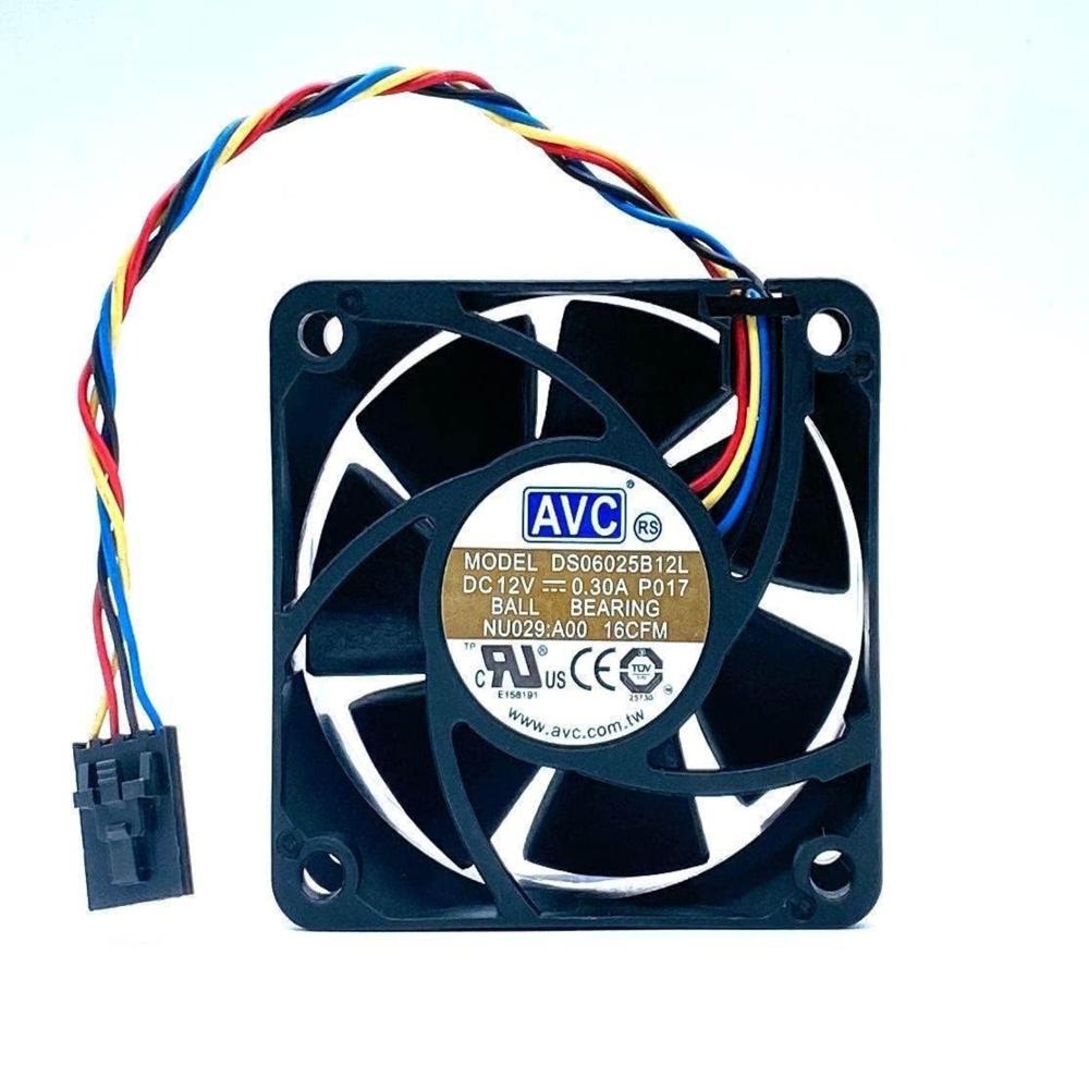 AVC DS06025B12L Axial Fan 12V DC 0.30A DC Brushless Air Cooling Fan 3200 RPM 6025mm 4Wire