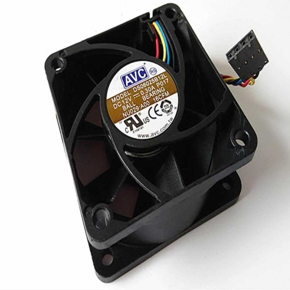 AVC DS06025B12L Axial Fan 12V DC 0.30A DC Brushless Air Cooling Fan 3200 RPM 6025mm 4Wire