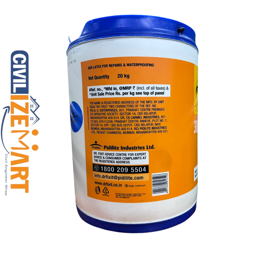 White Paste Dr.Fixit Pidicrete URP Roof Waterproofing Chemical