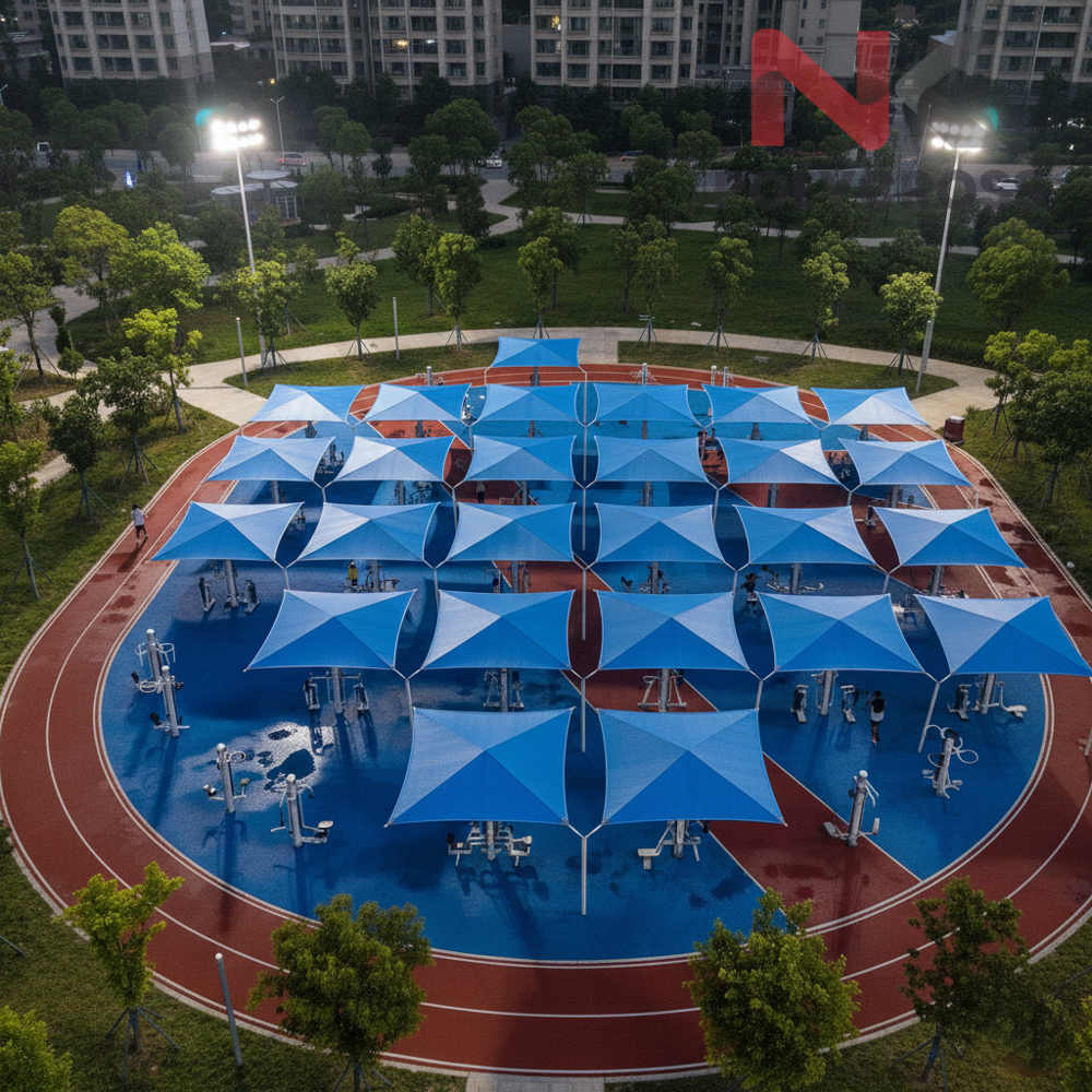 Open Gym Equipment Cover - Color: Blue