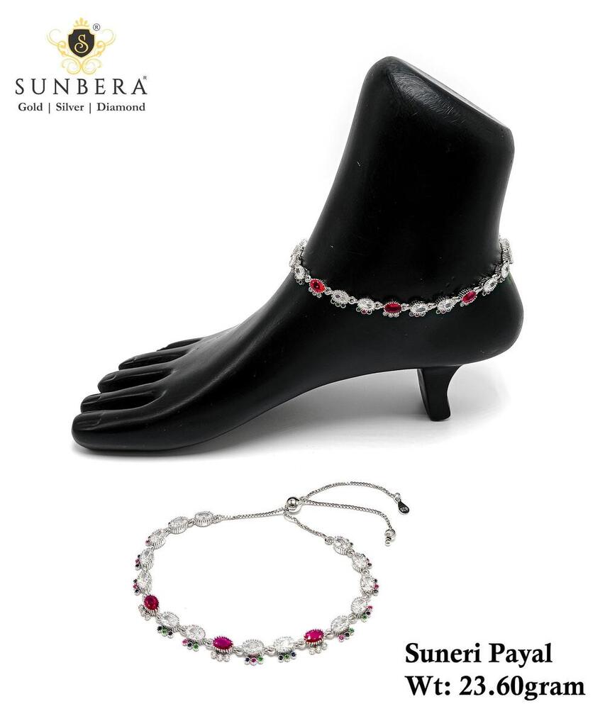 92.5 New Design Silver Suneri Payal