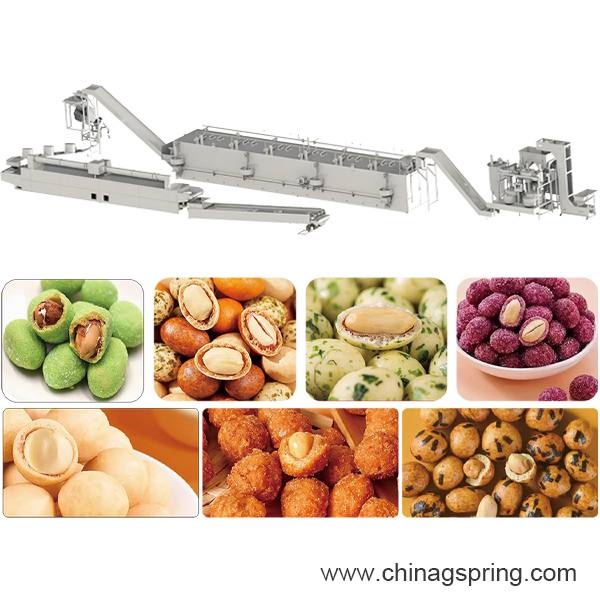 Industrial Coated Nuts Roasting Production Line