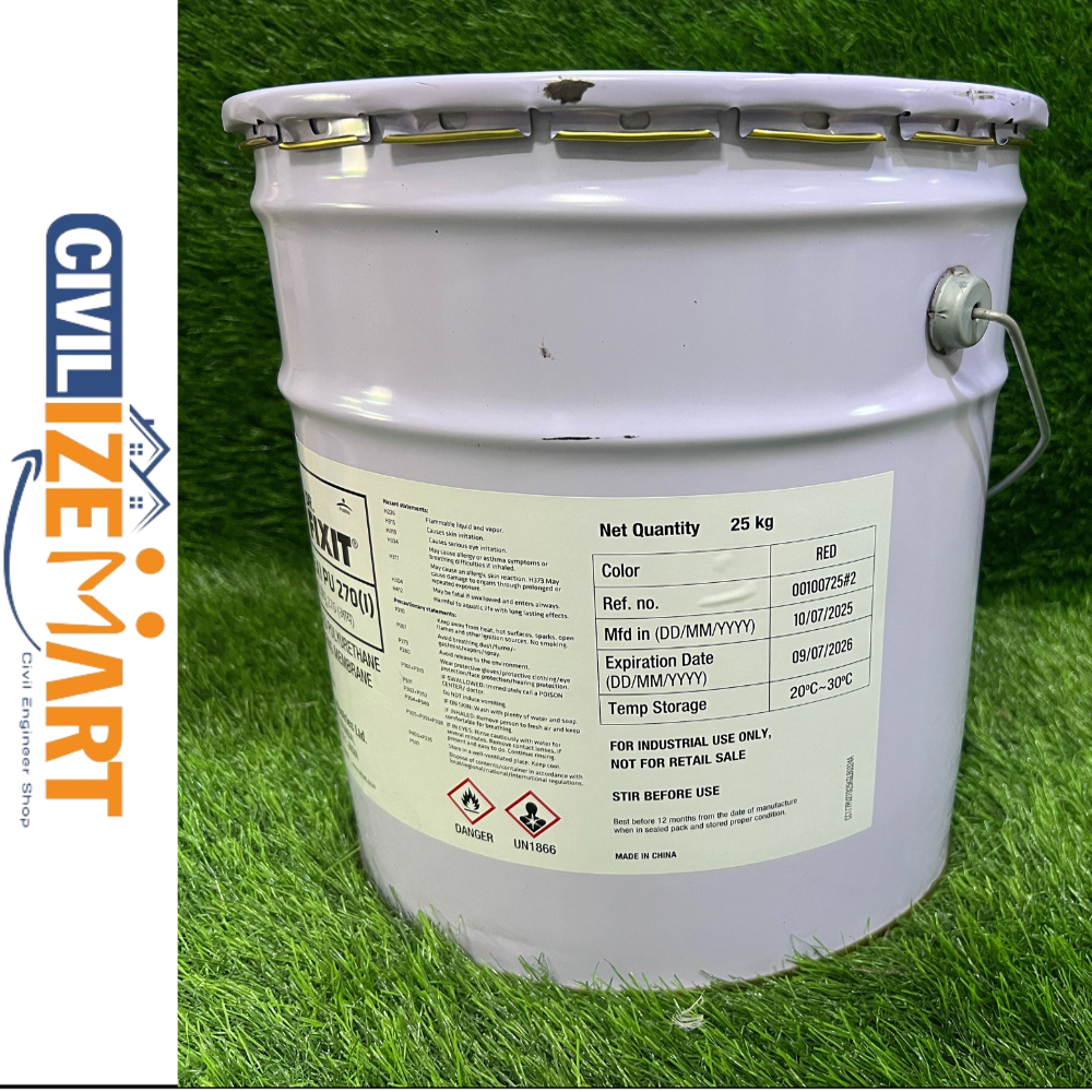  Dr Fixit Flexi Pu 270 I is a solvent based polyurethane waterproof