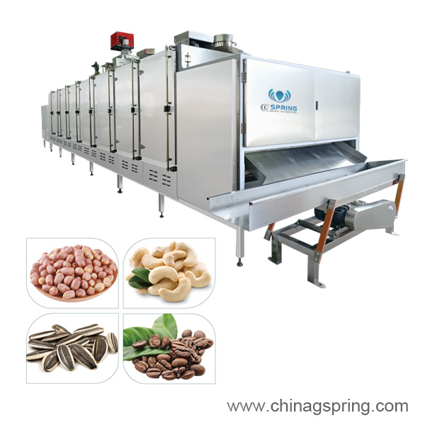 Industrial Continuous Chain Belt Nuts Roaster