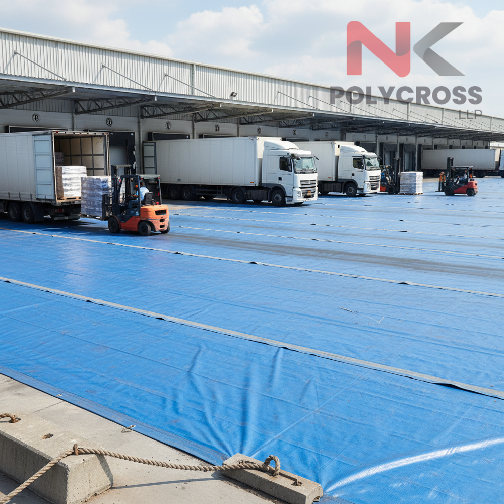 Truck Loading Dock Cover - Color: Blue