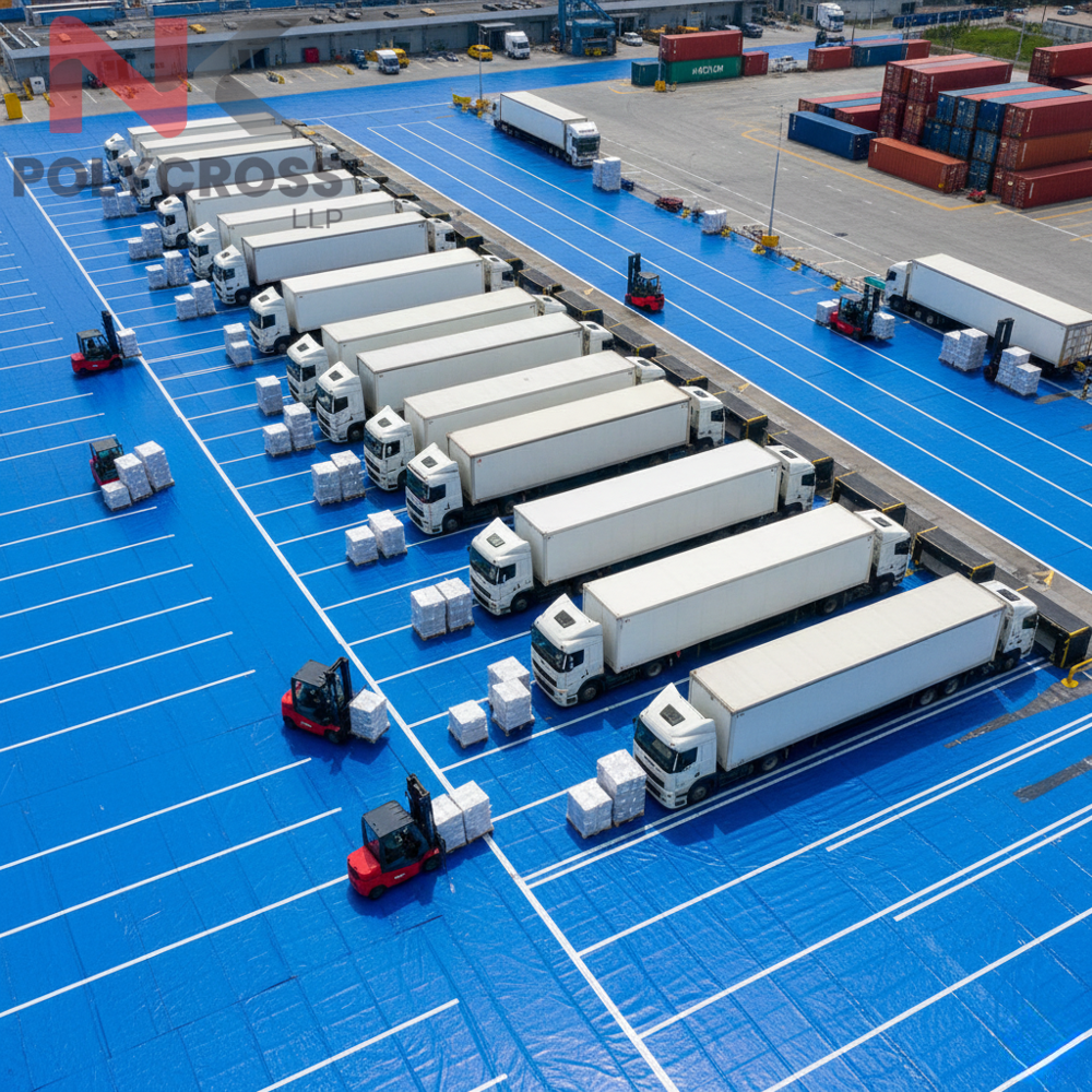 Truck Loading Dock Cover - Color: Blue
