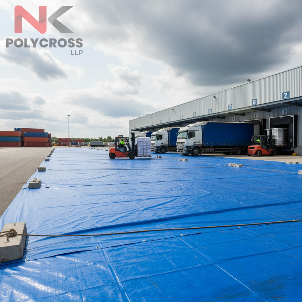 Truck Loading Dock Cover - Color: Blue