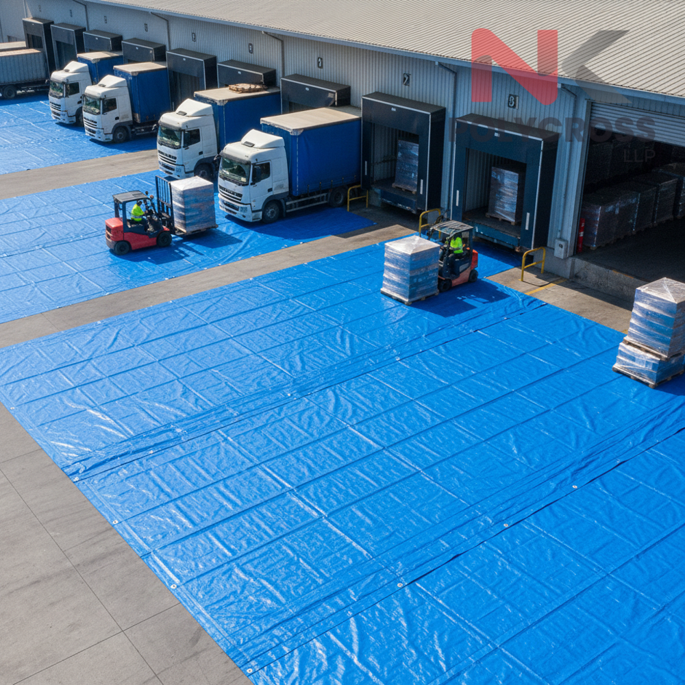 Truck Loading Dock Cover - Color: Blue