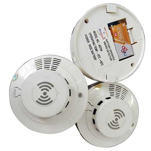 Battery Smoke Detector - Color: White