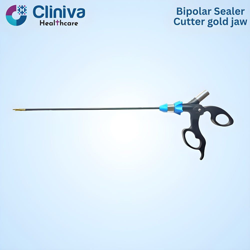 Laparoscopic Bipolar Sealer Cutter gold jaw 5mmX330mm SS Surgical Instruments