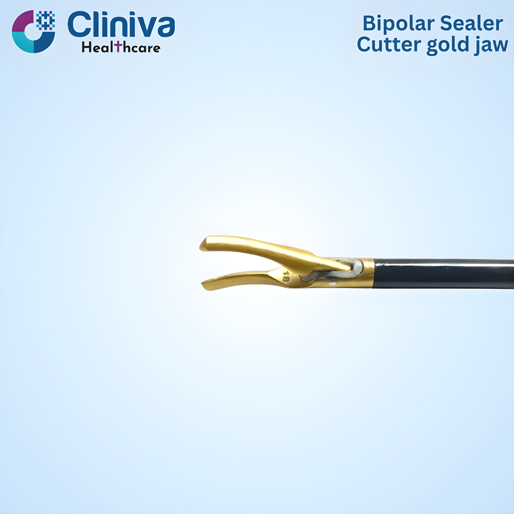 Laparoscopic Bipolar Sealer Cutter gold jaw 5mmX330mm SS Surgical Instruments