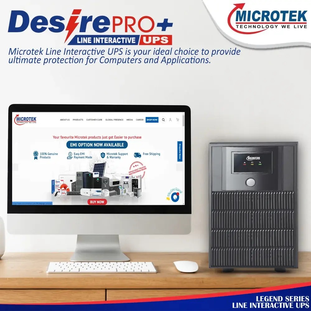 Desirepro+line Interactive Ups 2000va - Color: Black