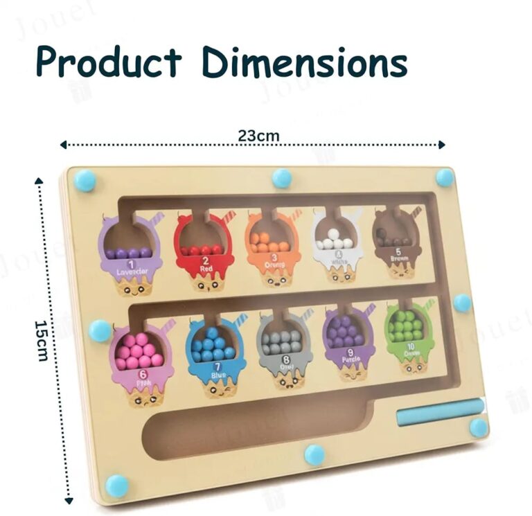 Magnetic Maze Wooden - Size: Approx. 30 X 30 X 1.5 Cm
