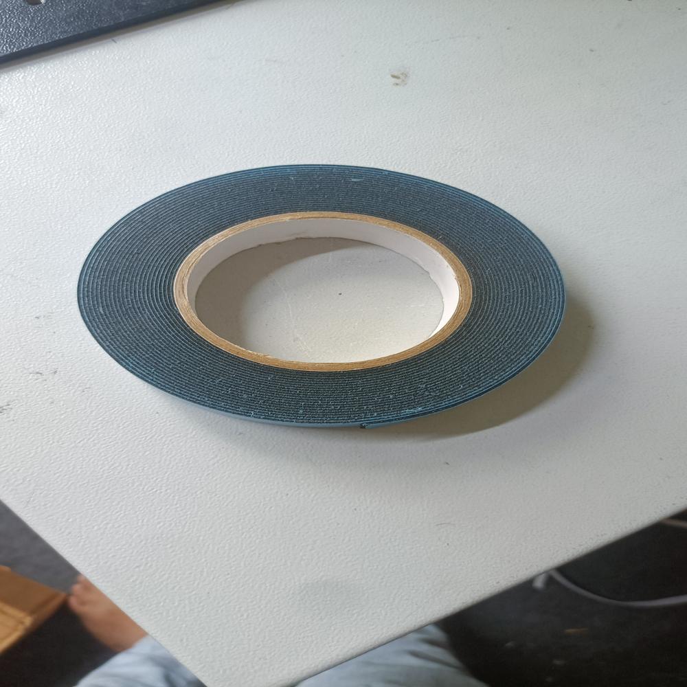 Industrial Spacer Tape - High-quality Single-sided Tape, 20mm Width , Heat-resistant Black For Electrical And Thermal Insulation Applications