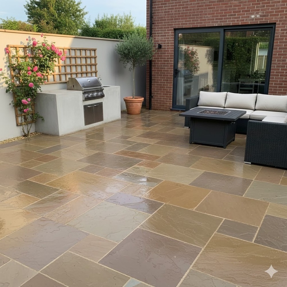 Autumn Brown Sandstone - Application: Flooring