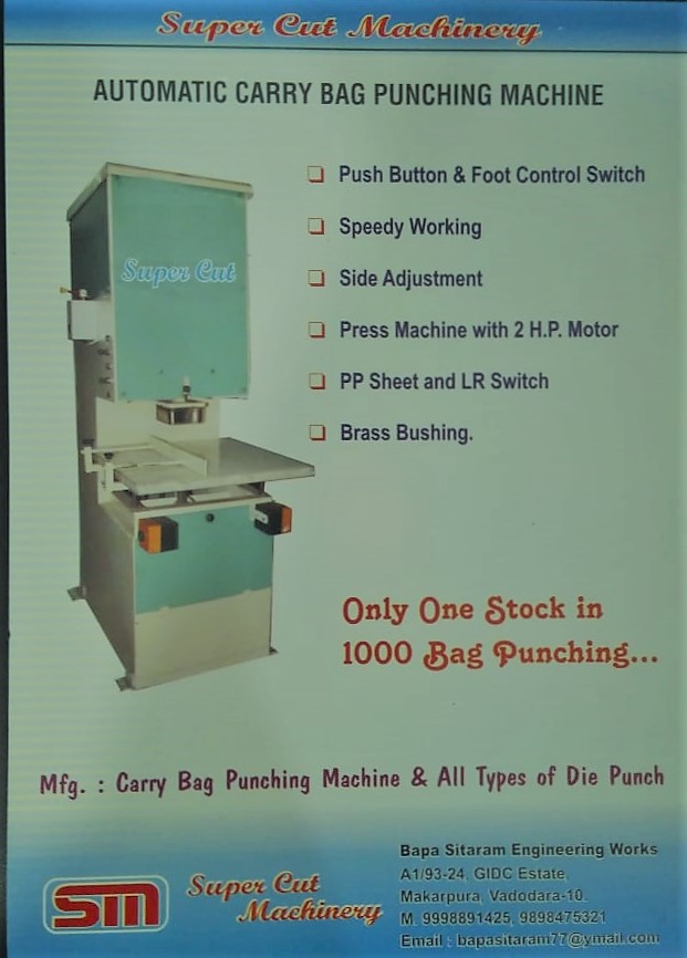 Carry Bag Punching Machine