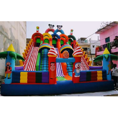 22x26 Feet 5 Lane Bouncy Castle - Commercial Grade PVC Tarpaulin Multi-Color UV and Water Resistant Heavy-Duty Blower