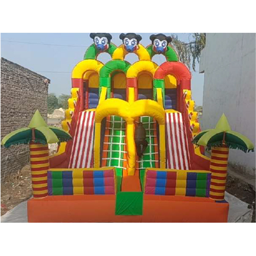16x22 ft Feet 4 Lane Bouncy - Commercial Grade PVC, 16x22x14 ft, Multi-Color, 1.5 HP Blower, EN71 & ASTM Certified