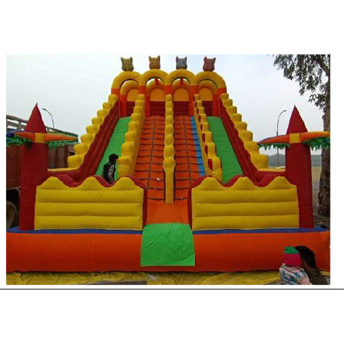 18x24 ft Feet 4 Lane Bouncy - Commercial Grade PVC, 24x18 ft, Multi-Color | CE/UL Certified Blowers, UV/Fire Protection, 16-20 Passenger Capacity