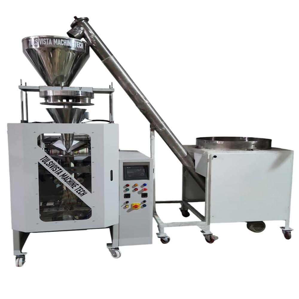 Food Packaging Machine - Stainless Steel & Mild Steel , 1120 X 900 X 2000 Mm Dimensions, Electric Drive Type, Plc Control, 3 T/hr Capacity, Blue Color, 600-700 Kg Weight