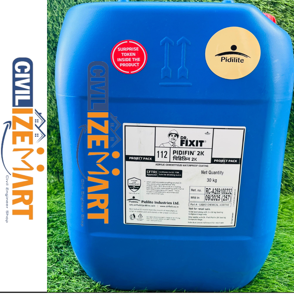  Dr. Fixit Pidifin 2K: Flexible Cementitious Coating for Waterproofing