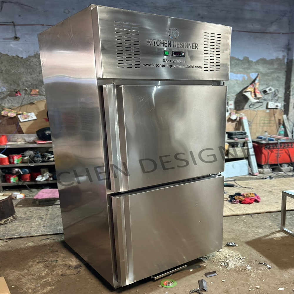 White Two Door Vertical Refrigeration