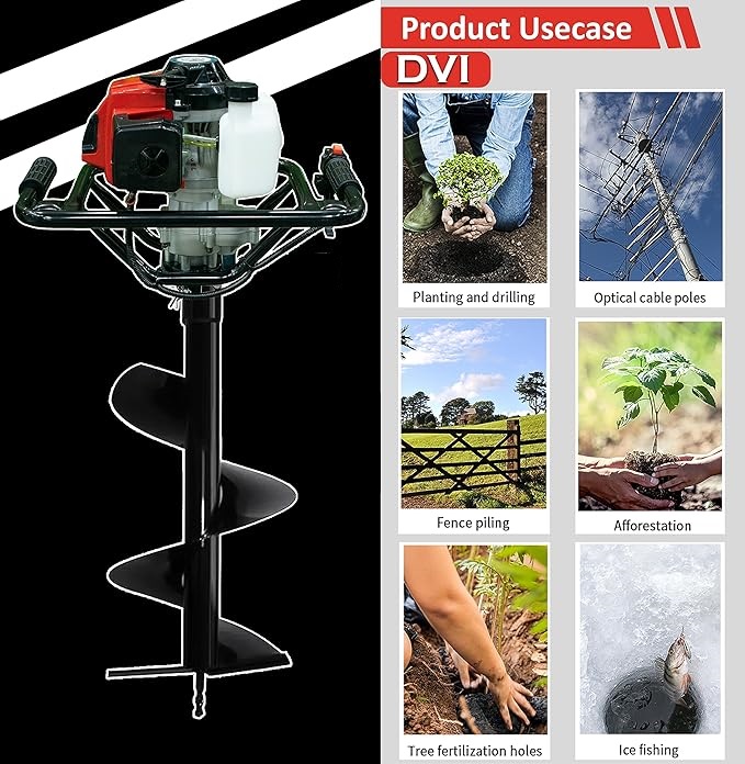 63cc Earth Auger Machine - Automatic Grade: Semi-automatic