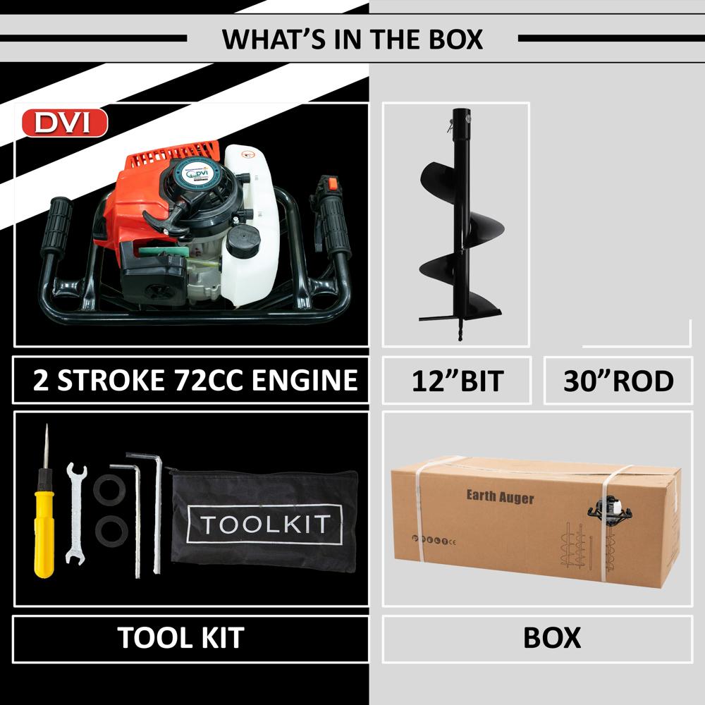 63cc Earth Auger Machine