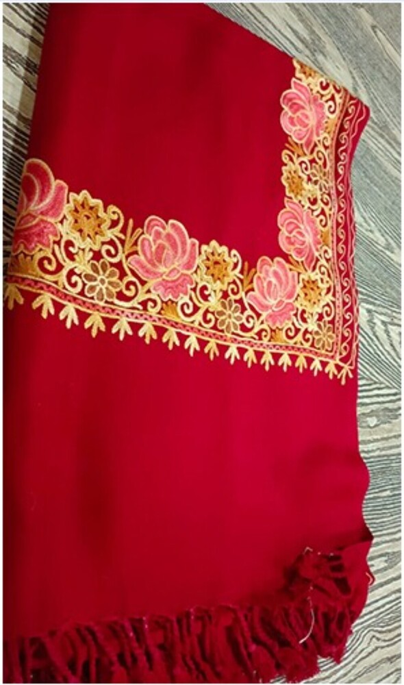 Kashmiri Red Shawl