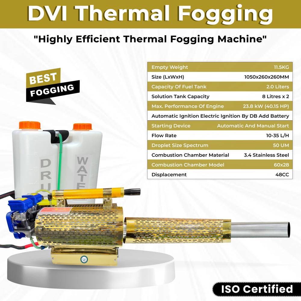 Portable Thermal Fogging Machine Sprayers - Dimension (L*w*h): 108*30*35 Centimeter (Cm)