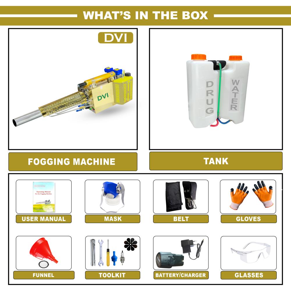 Portable Thermal Fogging Machine Sprayers - Dimension (L*w*h): 108*30*35 Centimeter (Cm)