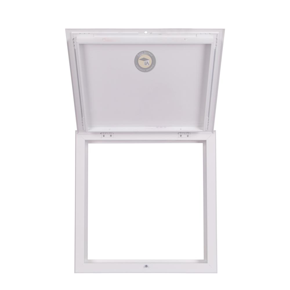 Easy Access Metal Trap Door - Metal, 450 X 450 Mm , White Finish For Office Use