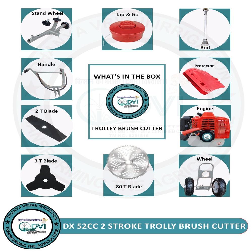 Trolley Hand Push Brush Cutter