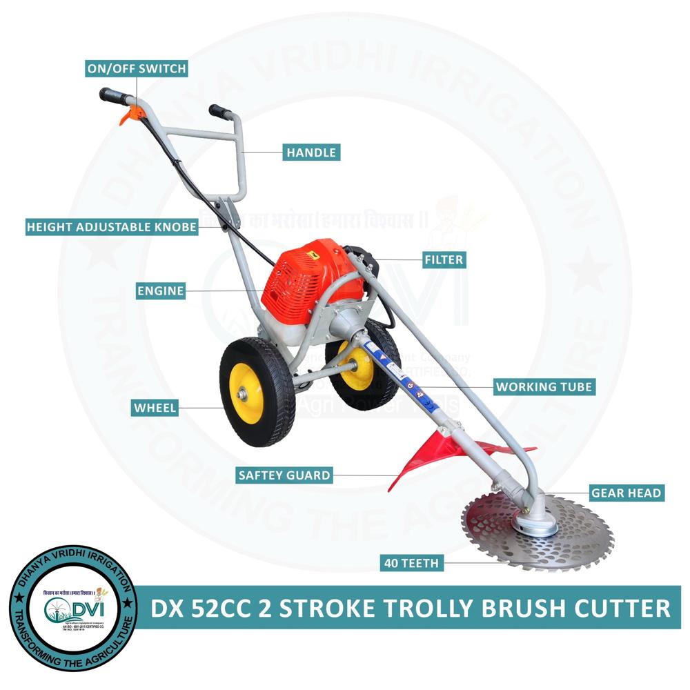 Trolley Hand Push Brush Cutter