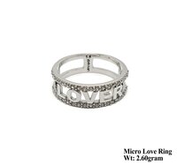 92.5 New Design Silver Micro Love Ring