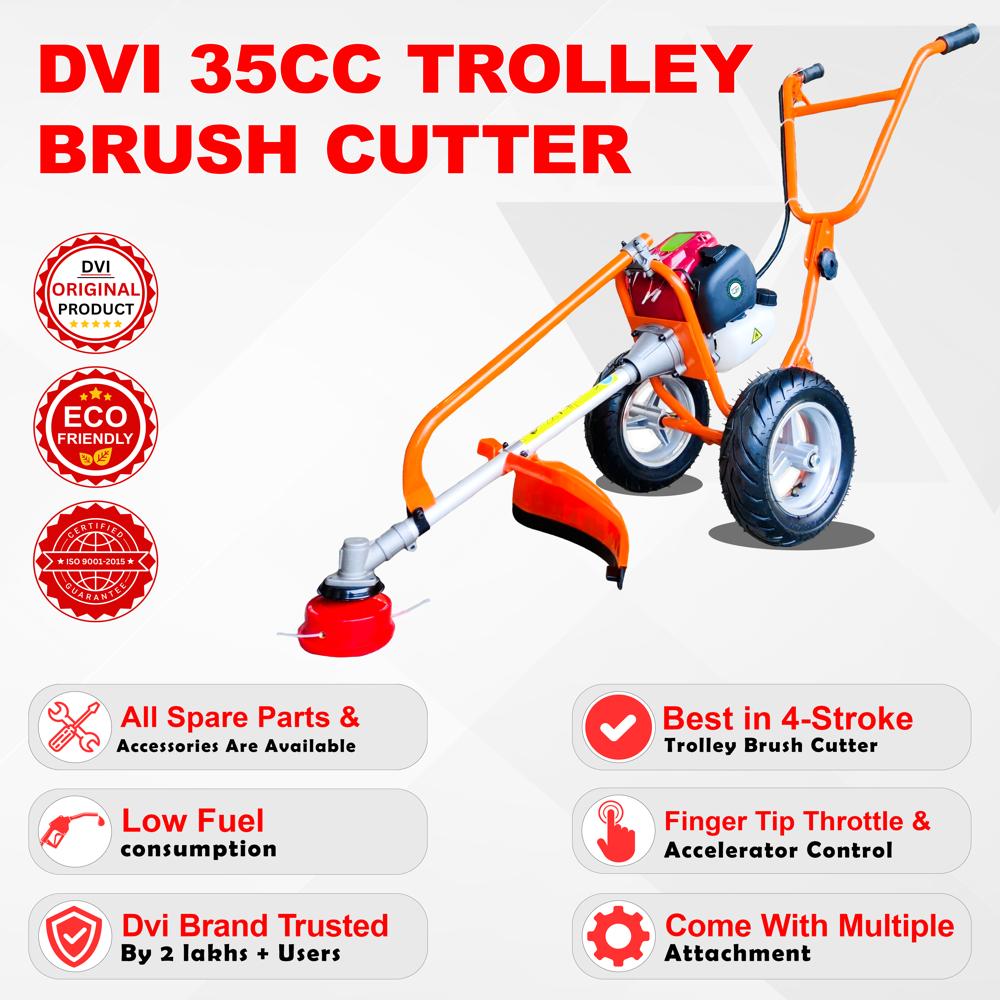 4 Stroke Trolley Brush Cutter