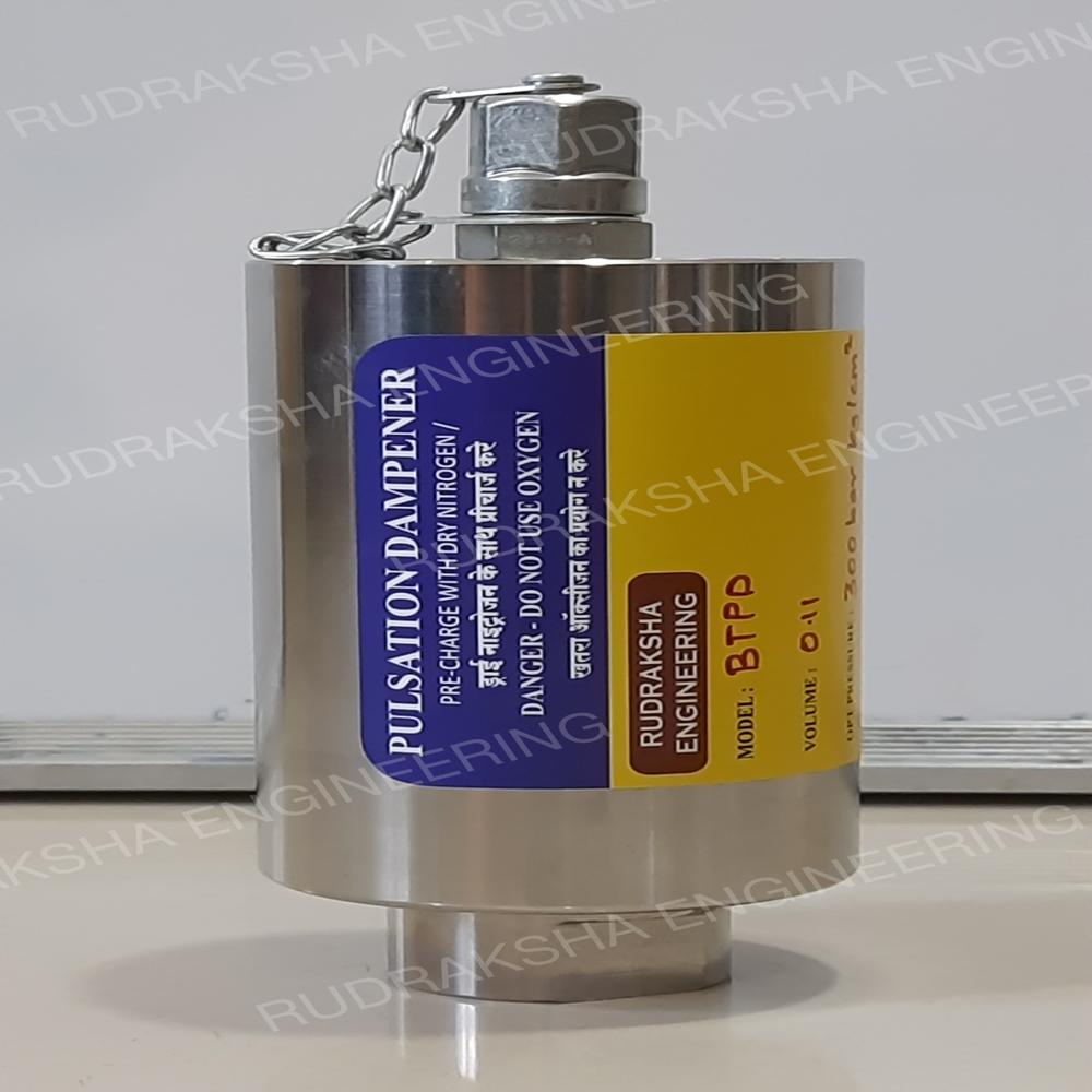 Diaphragm type gas filled dampener