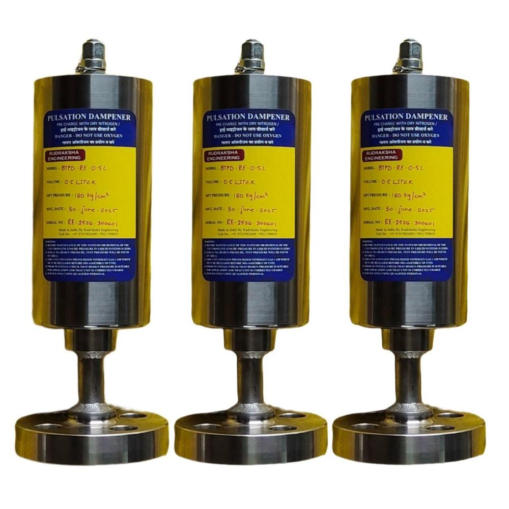 Diaphragm type gas filled dampener