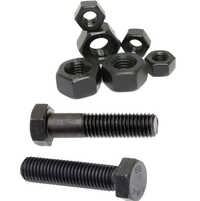 High Tensile Hex Nut Bolt - Alloy & Carbon Steel, M6-m36, Grade 8.8-12.9, Black Oxide/zinc/hdg Finish, Case Hardened