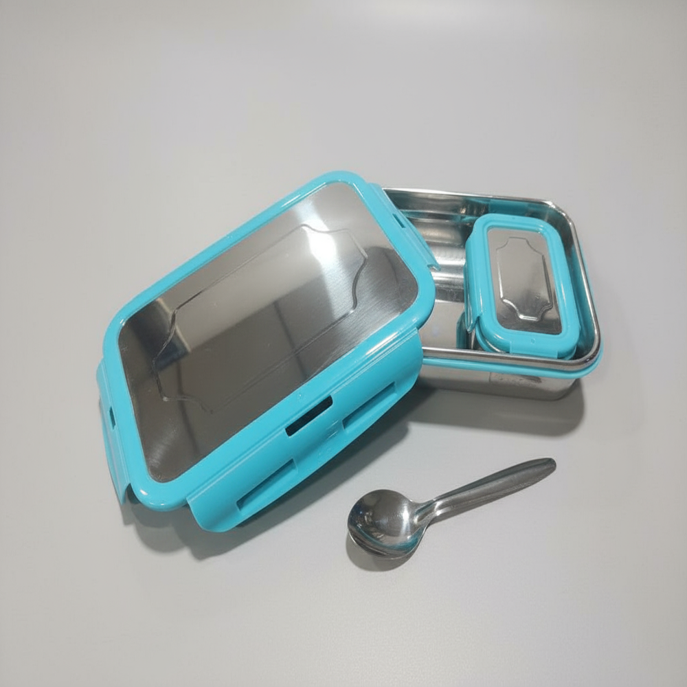 Chefkraft 2 Container Stainless Steel Lunch Box for School