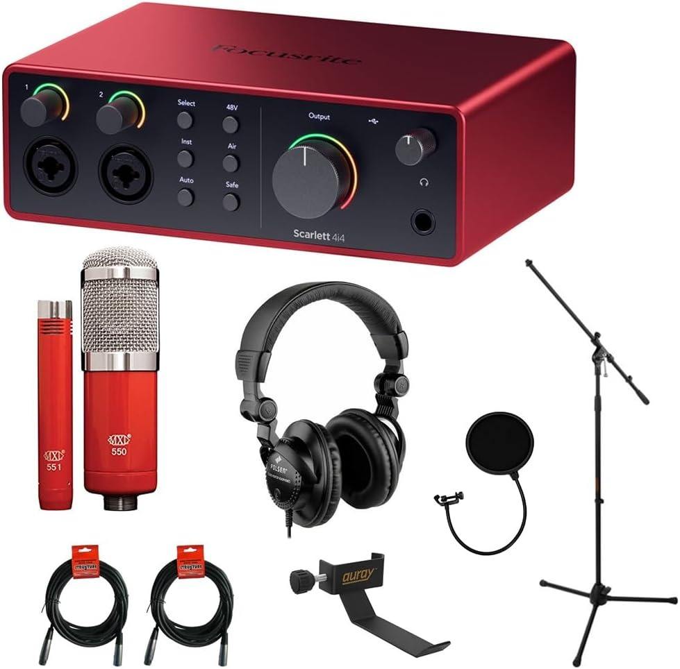SOLO STUDIO 3rd Gen 192KHz USB Audio Interface Mic Ear-Clip Headphones Touch Screen IPX-5 Waterproof 3-5 Hours Battery Life