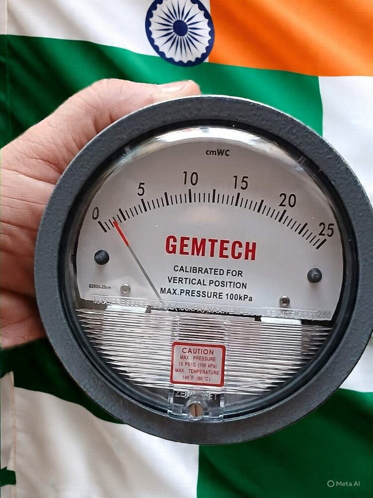 GEMTECH : DIFFERENTIAL PRESSURE GAUGE NEAR Nangla Gujran Industrial Area Faridabad