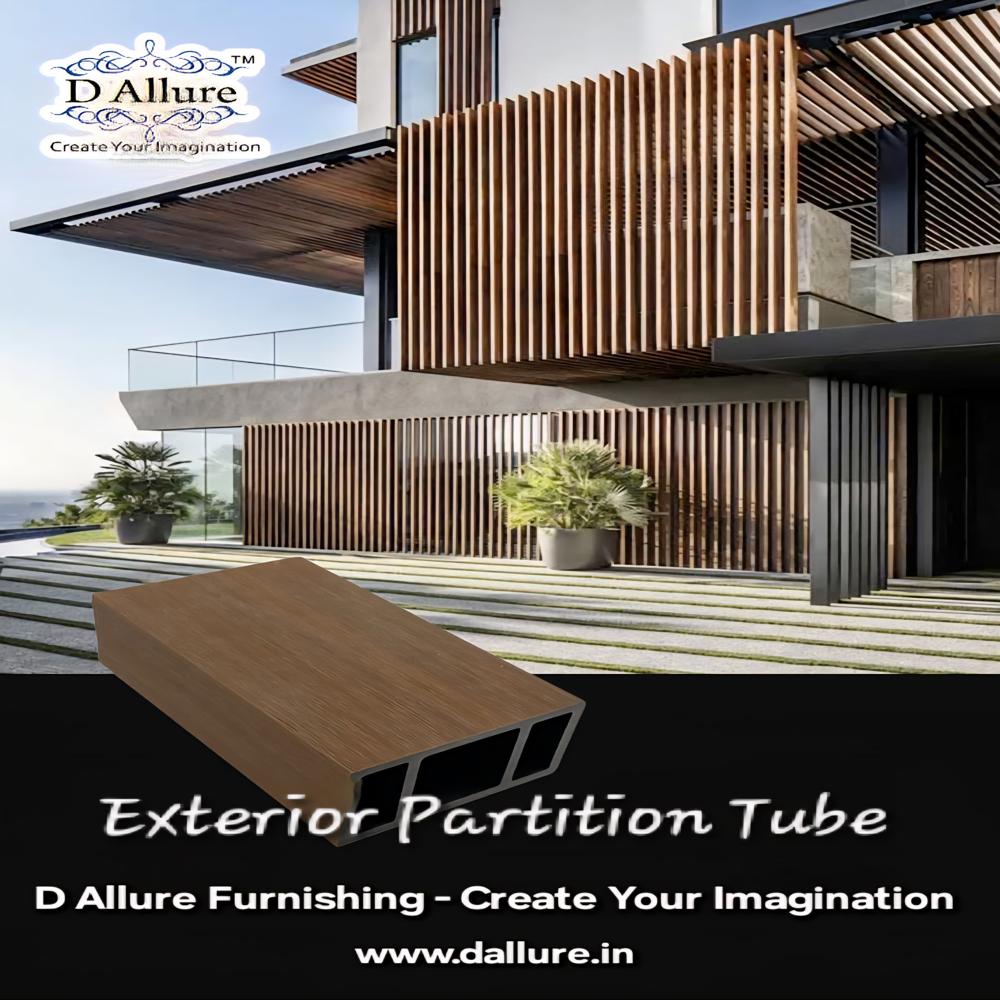 Stylish Timber Partition Tubes for Outdoor & Garden, Exterior Facade & Partition Work