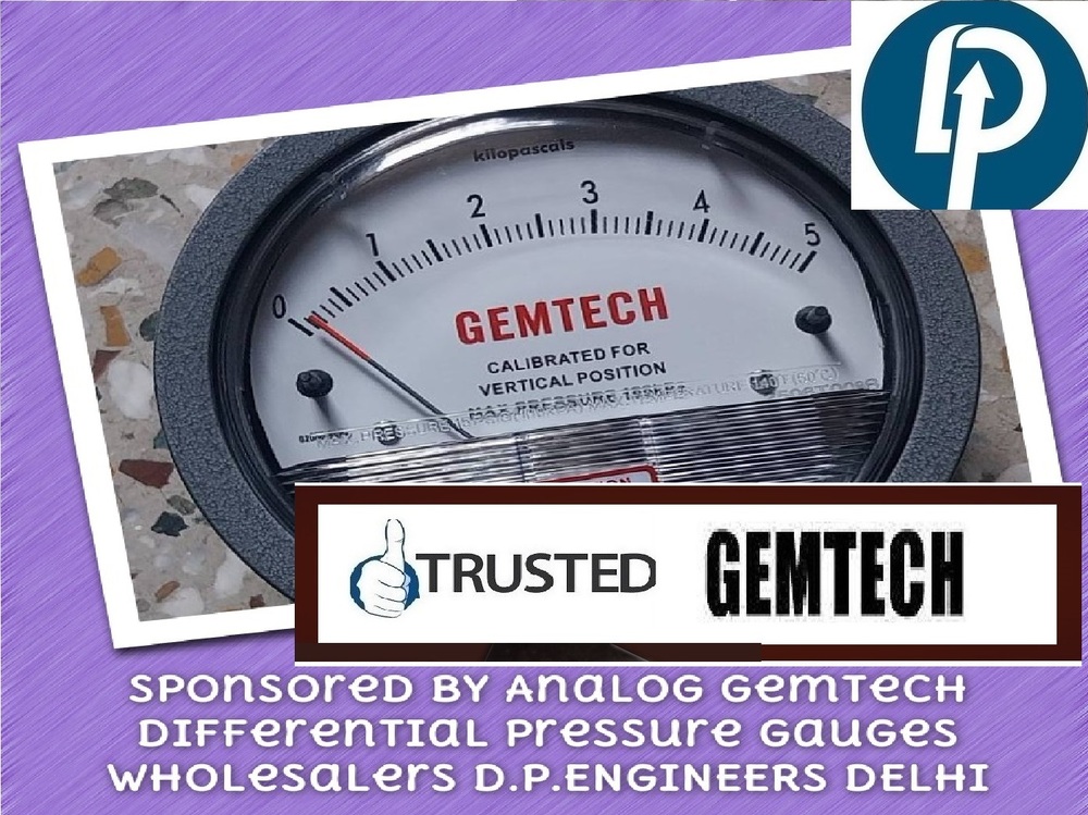 GEMTECH DIFFERENTIAL PRESSURE GAUGE Distributor Form Jalpaiguri (WB)
