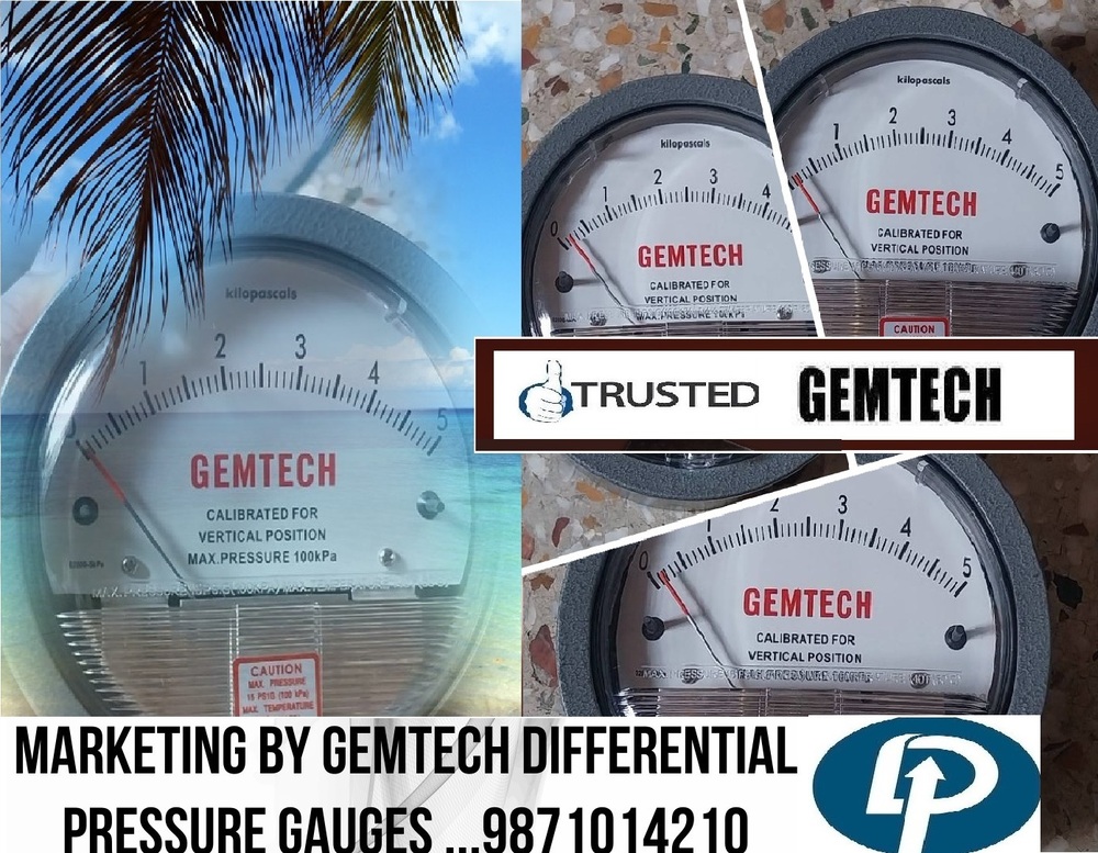 GEMTECH DIFFERENTIAL PRESSURE GAUGE Distributor Form Jalpaiguri (WB)
