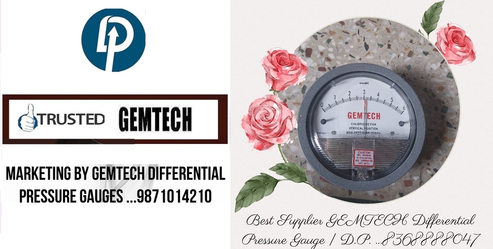 GEMTECH DIFFERENTIAL PRESSURE GAUGE FROM Nangla Gujran,Ballbagarh Sohna Road,Sarurpur Industrial Area, Faridabad