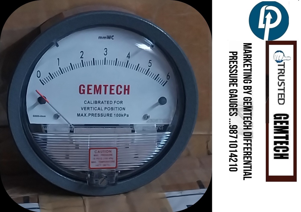 GEMTECH DIFFERENTIAL PRESSURE GAUGE FROM Nangla Gujran,Ballbagarh Sohna Road,Sarurpur Industrial Area, Faridabad