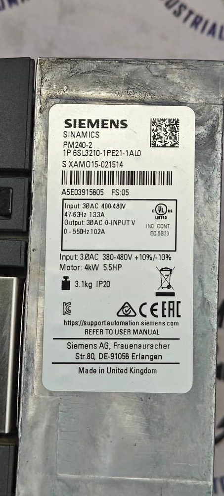 SIEMENS 6SL3210-1PE21-1AL0