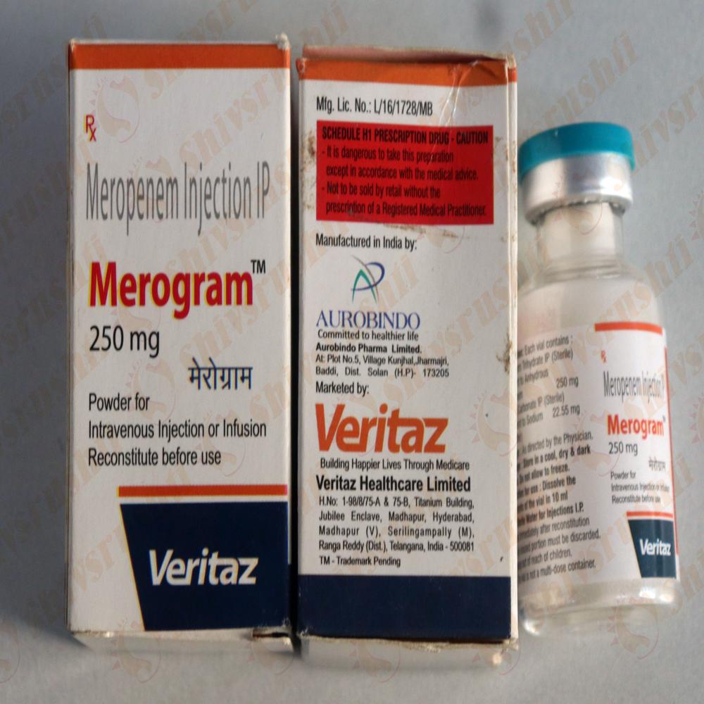 Merogram 250mg - Drug Type: Injection